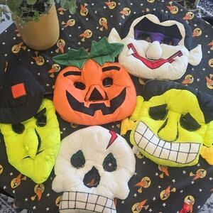 Vintage 90's Halloween Soft Face Masks